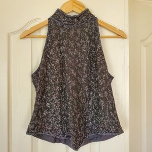 PAPELL Boutique Beaded Silk Top